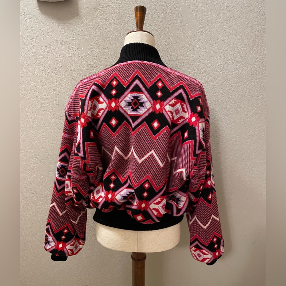 Hayley Menzies Chepstow Wool Bomber Sweater Jacket - Picture 11 of 14